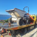 Izvlačenje automobila iz garaže pomoću rollera
